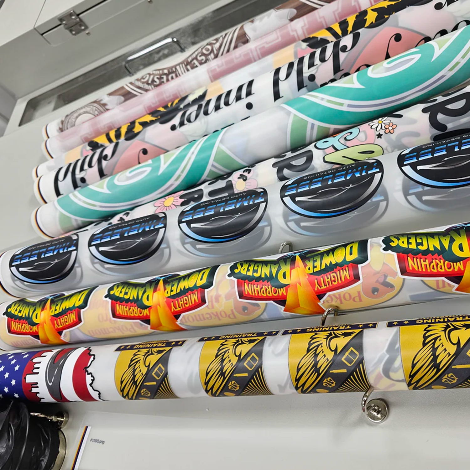 image d'impression DTF sur une machine