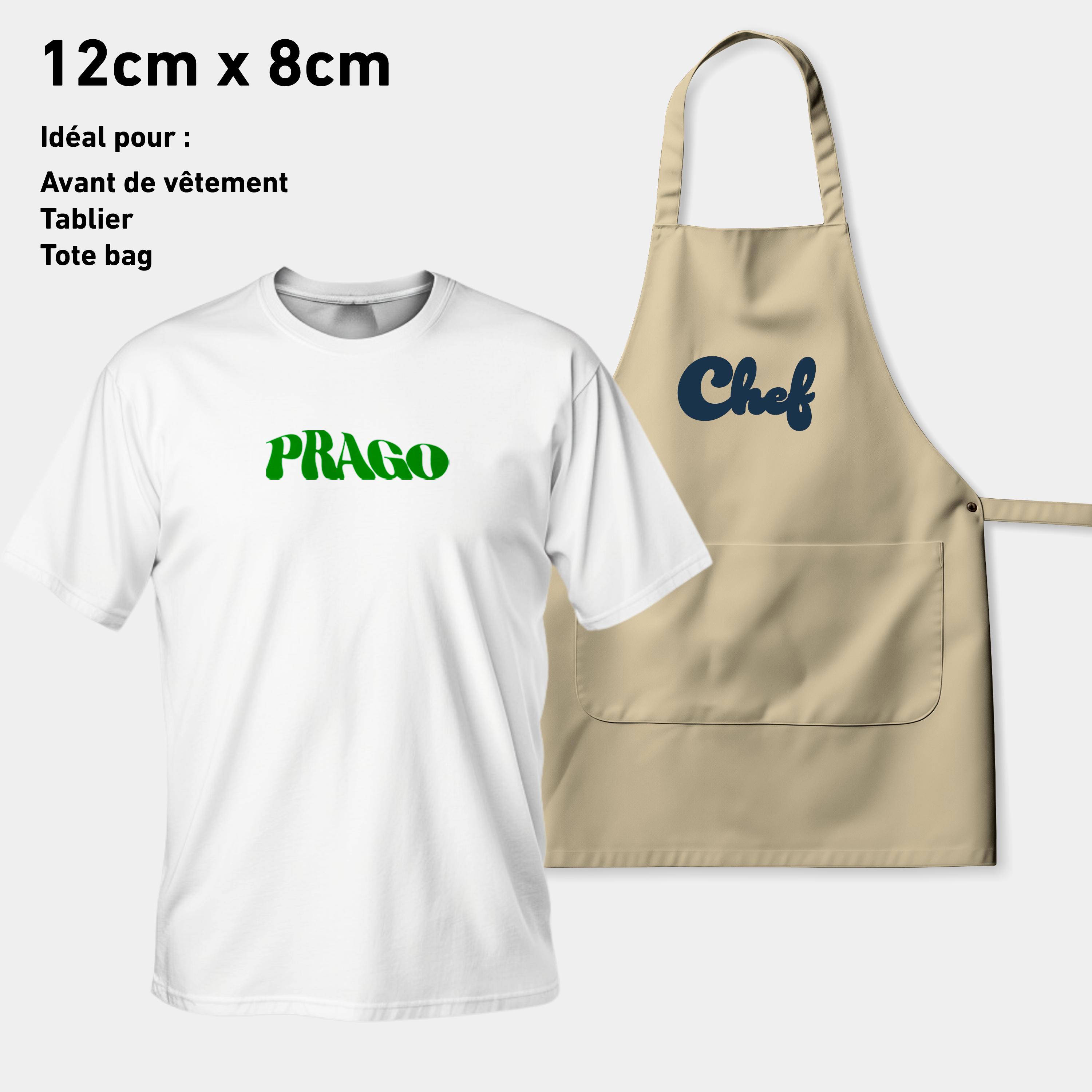 Transfert DTF - Par taille de visuel