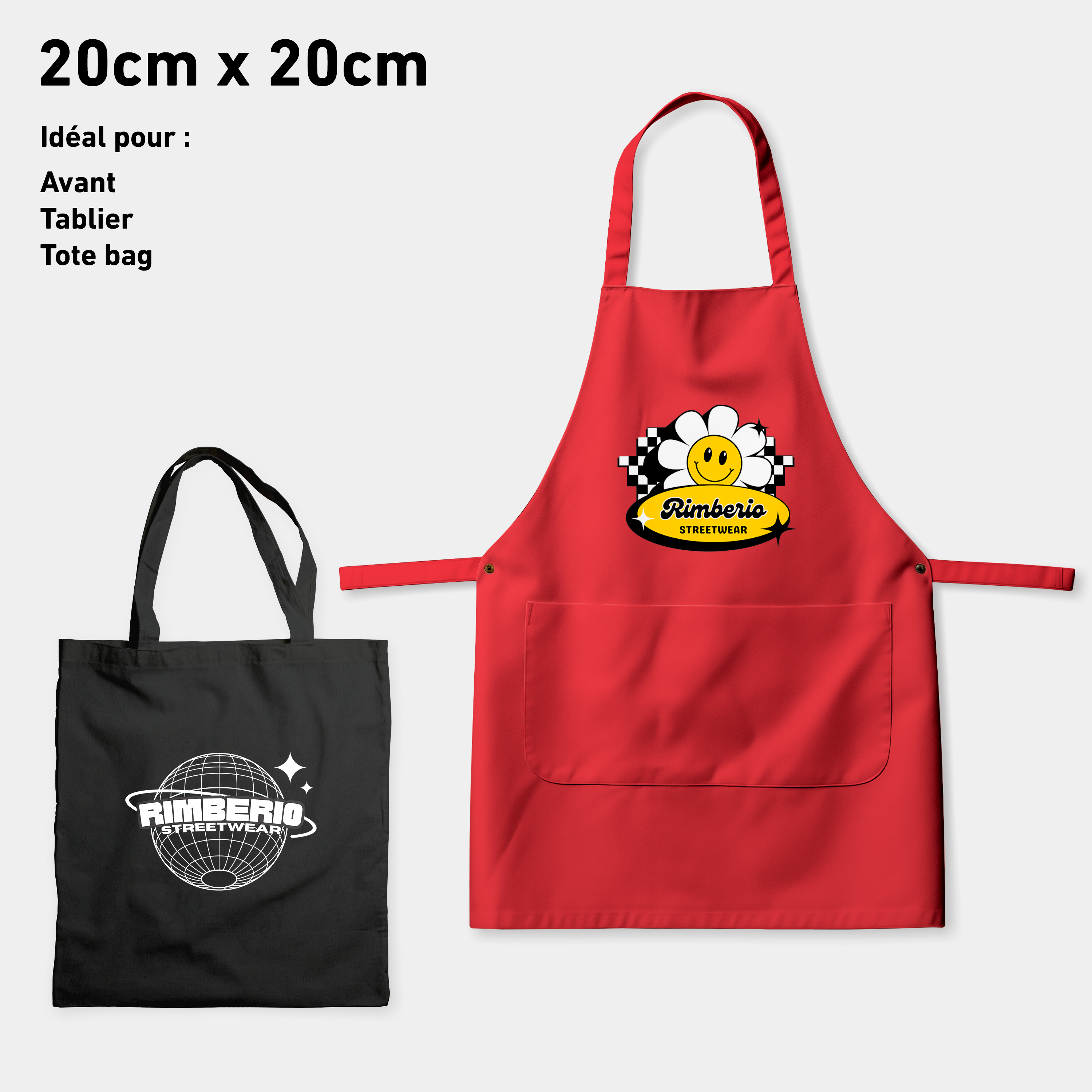 Transfert DTF - Par taille de visuel