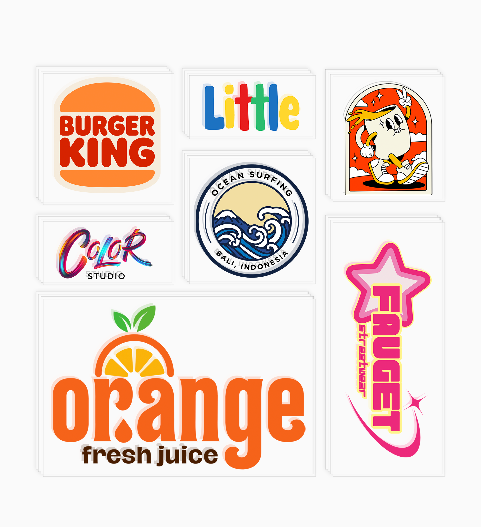 Transfert DTF - Par taille de visuel