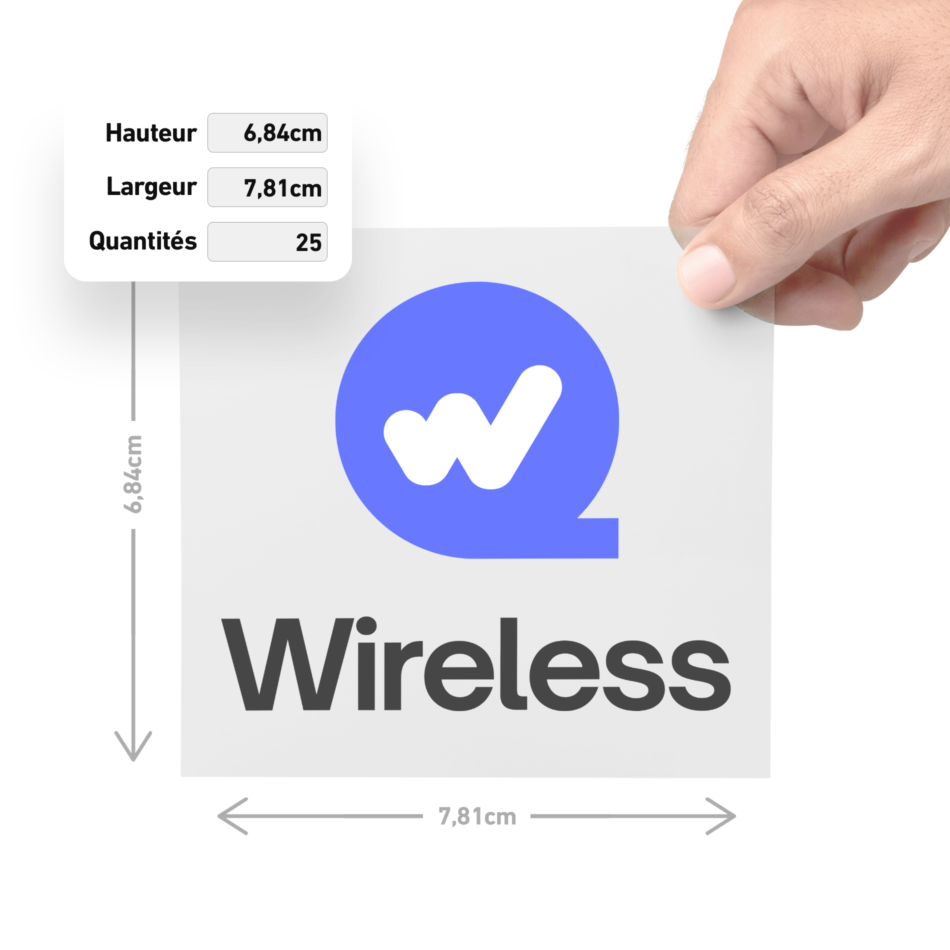 Transfert DTF - Par taille de visuel