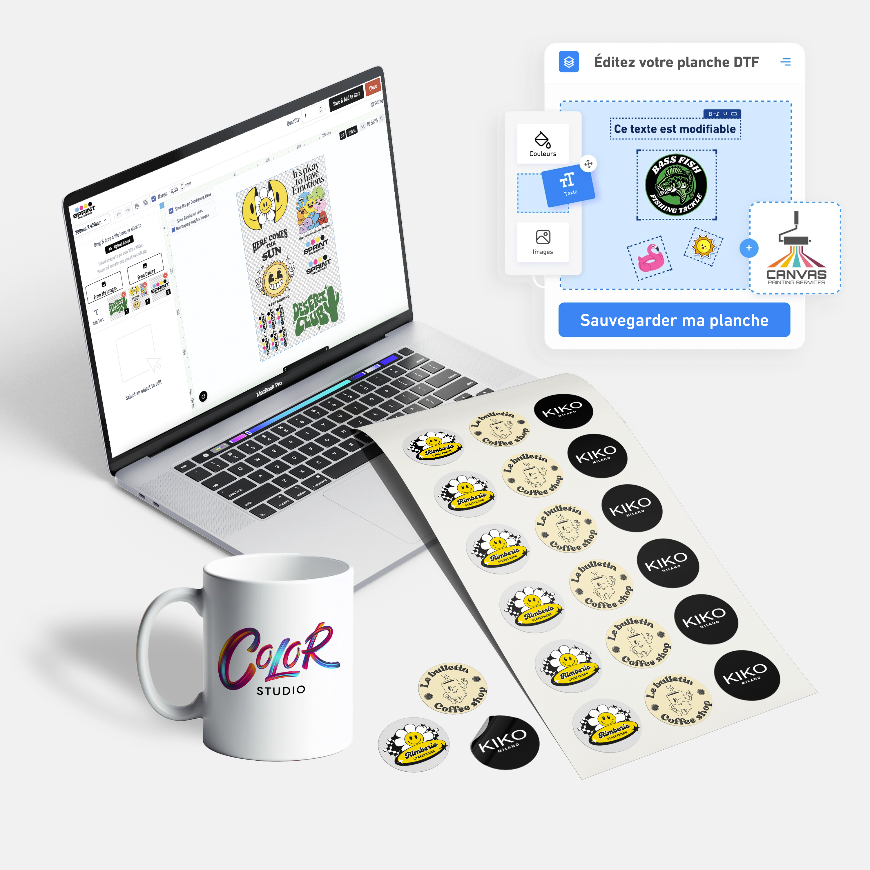 Éditeur de sticker UV DTF