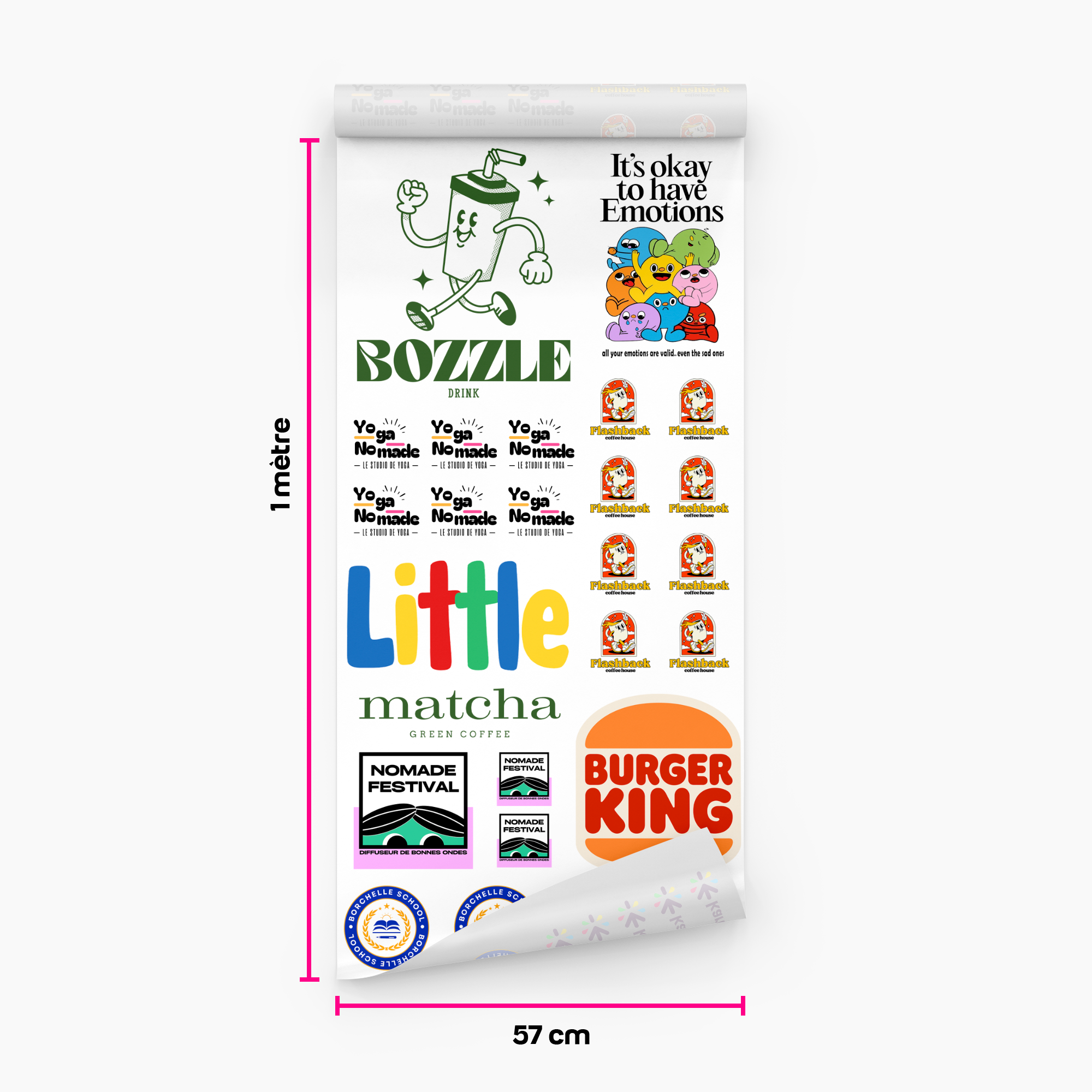 Transfert en Sublimation - En planche