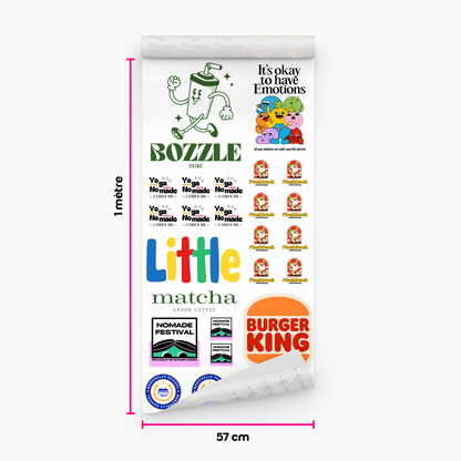 Transfert en Sublimation - En planche