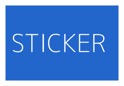 Stickers à effet découpés à la forme