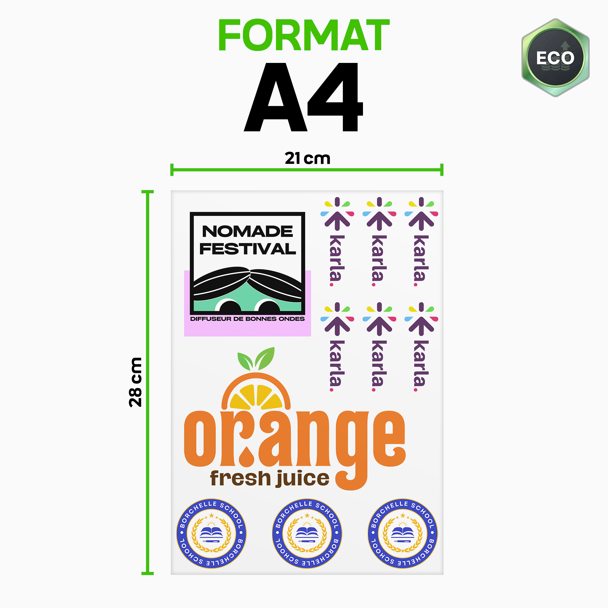 Transfert DTF Standard - En planche