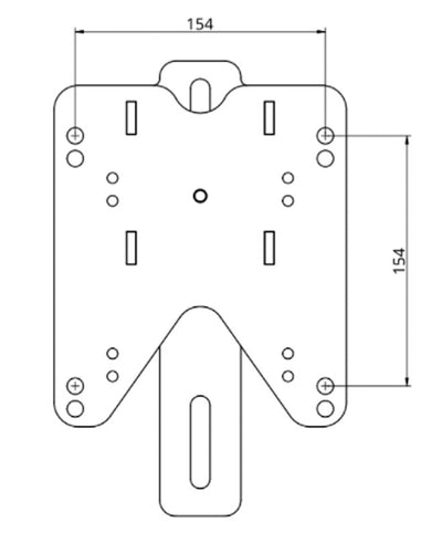 Adaptateur pour plaque de base et S.-W. Secabo TC7, TPD7 / TPD7 PREMIUM