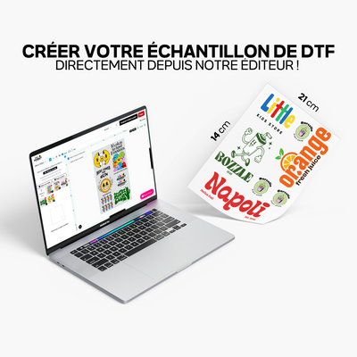 Échantillon DTF GRATUIT - Votre échantillon A5 personnalisé !