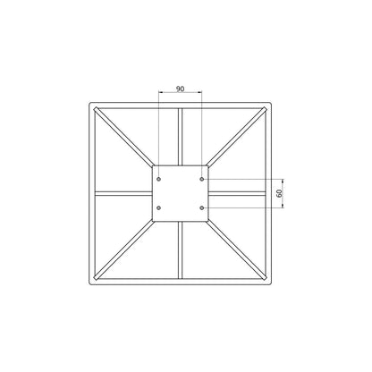 Secabo plaque de base 38cm x 38cm pour SMART/LITE