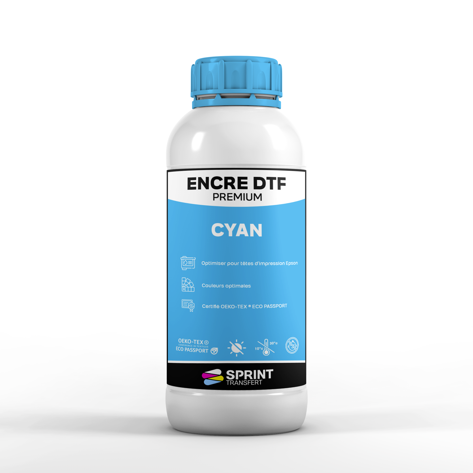 DTF Sprint Ink – Encre Premium Certifiée OEKO-TEX® - 1L