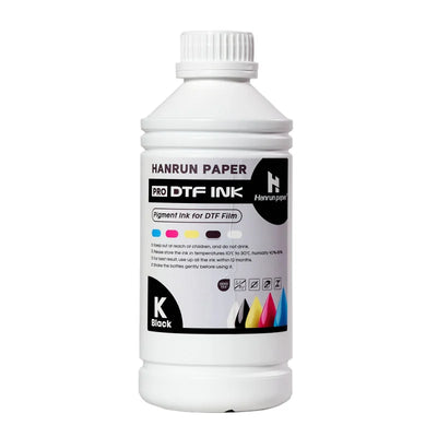 Encre Hanrun PRO DTF – Cyan, Magenta, Jaune, Noir, Blanc 1L