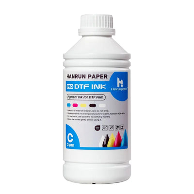 Encre Hanrun PRO DTF – Cyan, Magenta, Jaune, Noir, Blanc 1L