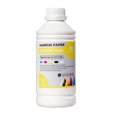 Encre Hanrun PRO DTF – Cyan, Magenta, Jaune, Noir, Blanc 1L