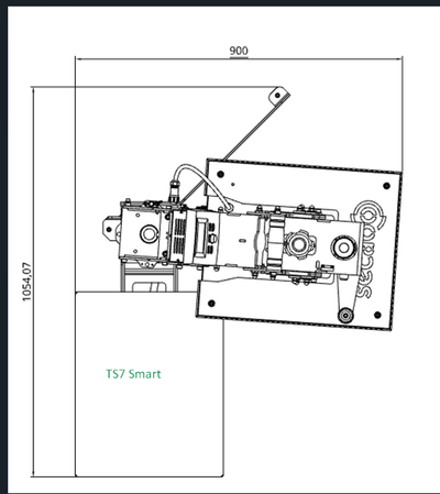 Secabo TS7 LITE presse modulaire à balancer 40cm x 50cm