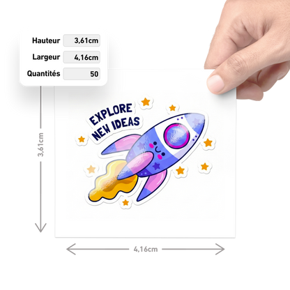 Stickers UV DTF - Par taille de visuel