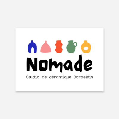 Sticker rectangulaires personnalisé vu de dessus, exemple Nomade
