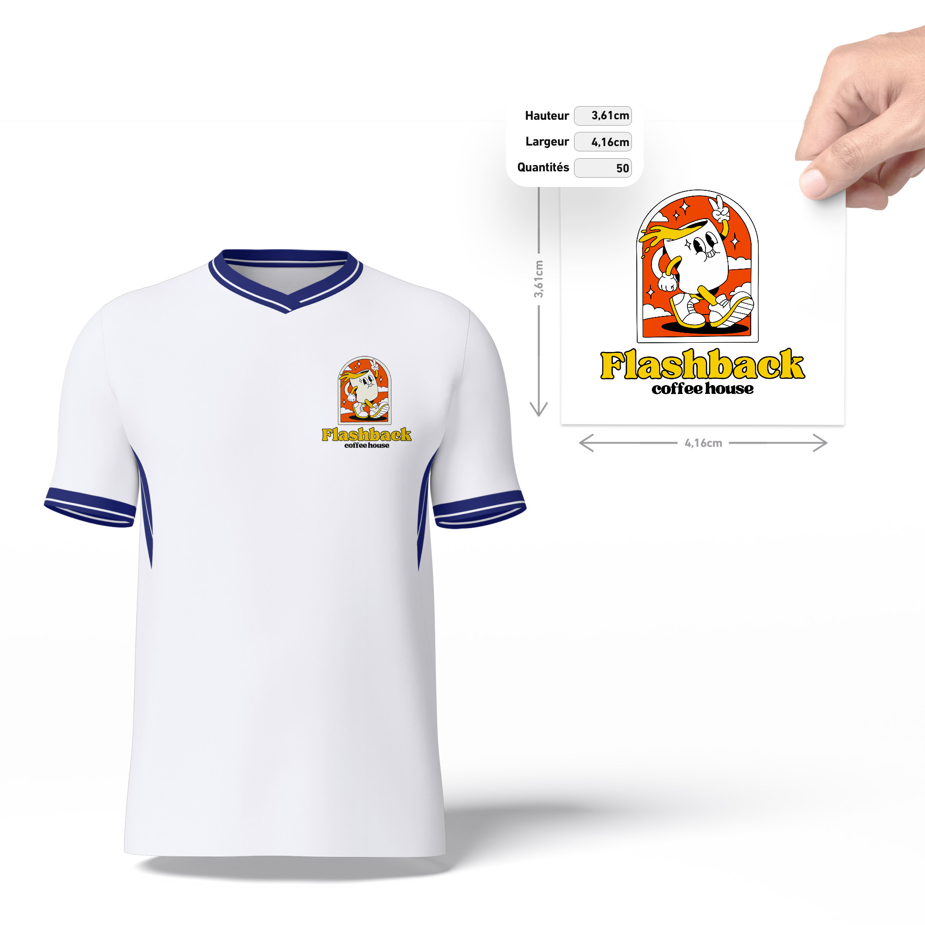 Sublimation pour textile - Par taille de visuel